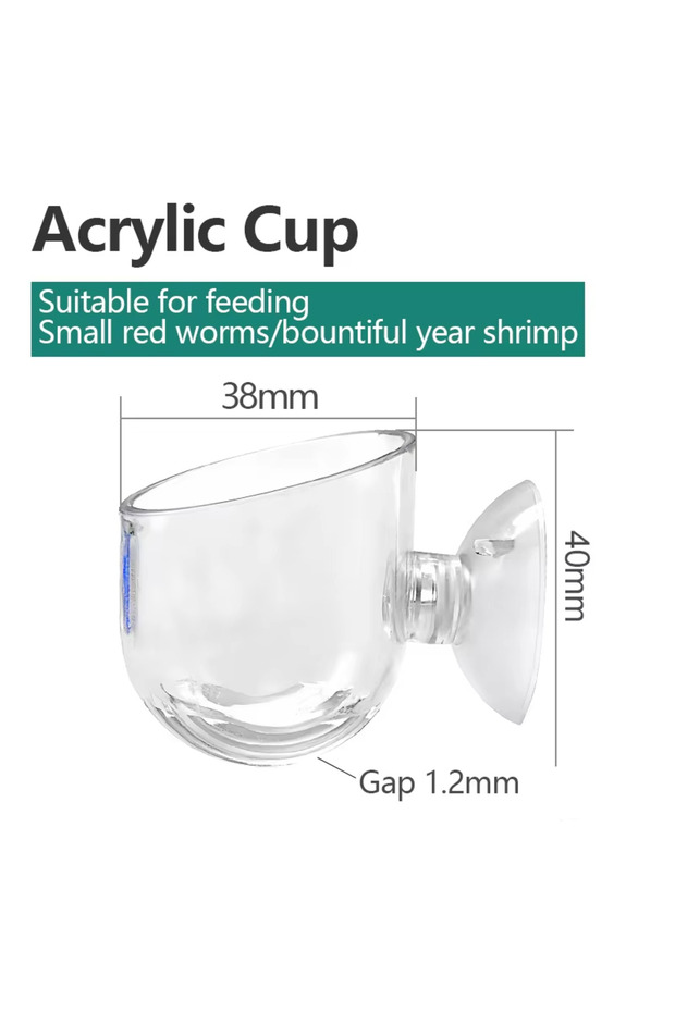 Acrylic Cup 1pc Aquarium Decorations Plant Cup Pot Acrylic Aquatic Plant Cup with Suction Holder Pla