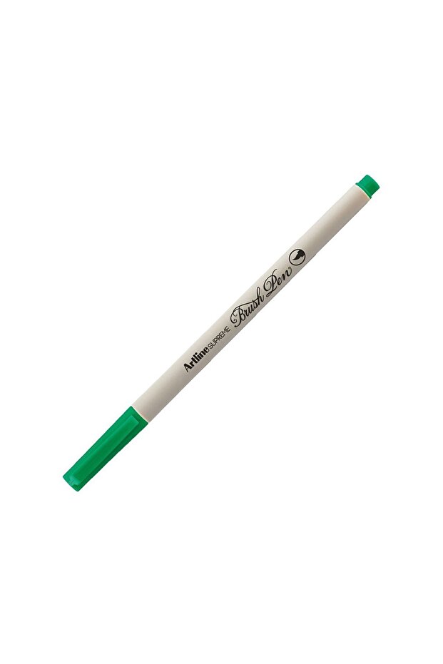Supreme Fine Brush Tip Marker Pen Green Lv-A-Epfs-F Green Lv-A-Epfs-F (Pack of 12)
