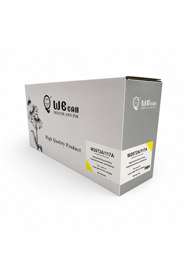 حبر تونر W2072A / 117A أصفر (Yellow) متوافق مع طابعات HP