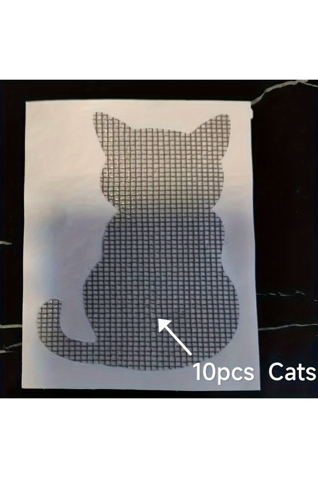 cat 10Pcs Screen Window Repair Sticker Self-Adhesive Cartoon Screen Window Repair Sticker Velcro Rep