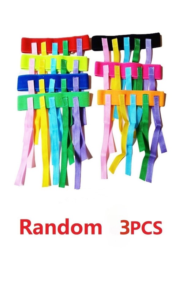 3pcs color random 3pcs Children Outdoor Funny Game Toy Belt For Kindergarten Kids Catching Tail Trai