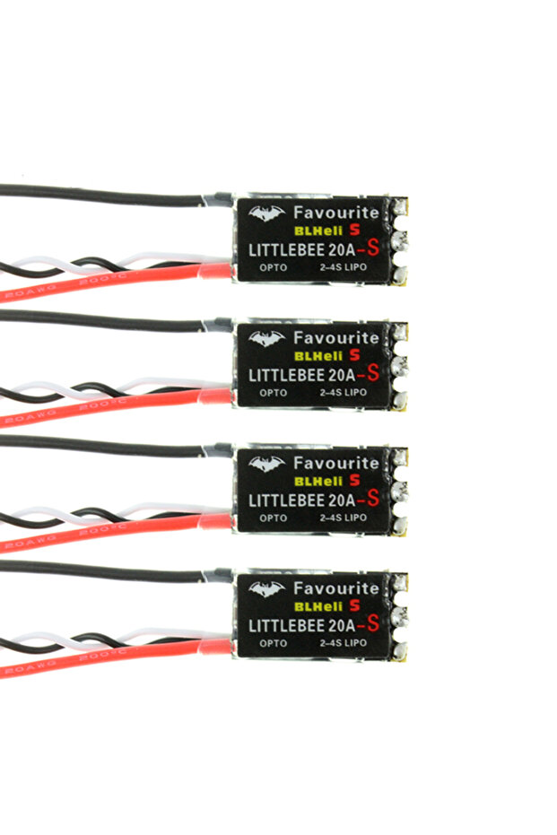 4Pcs LITTLEBEE 20A 4Pcs LITTLEBEE BLHeli-s FVT Little Bee SPRING 20A / 30A Brushless ESC 2-6S Suppor