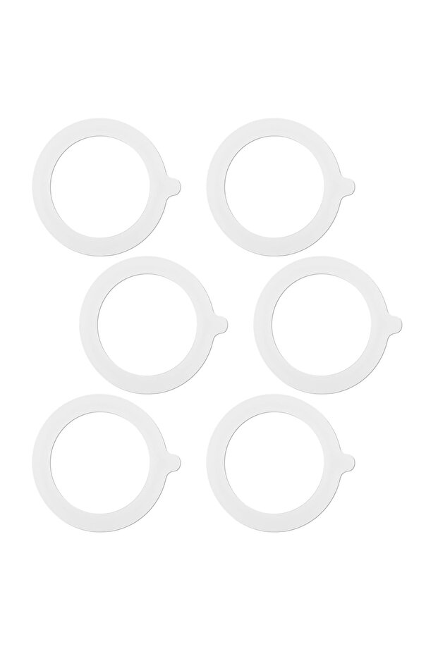 6PCS Seals Rings for Glass Jars, Airtight Silicone Replacement Gasket, Leakproof Silicone Gaske...