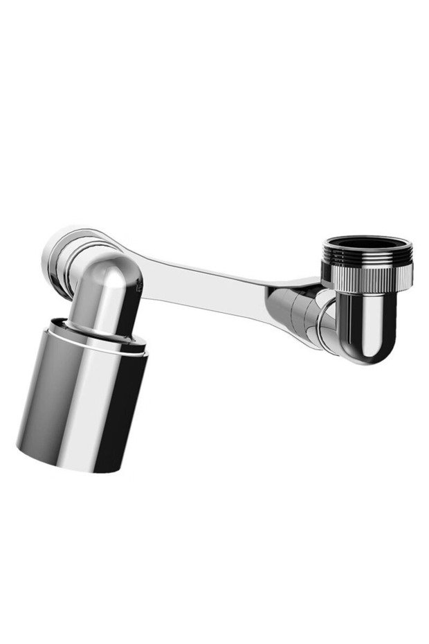 1pcs For 22/24MM Threaded Faucets 1080° Rotating 2-mode Faucet Nozzle Faucet Stainless Steel Arm Ext