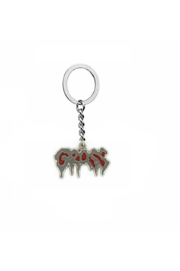 Gross Written Punk Unisex Keychain – Red Color Alternative Design