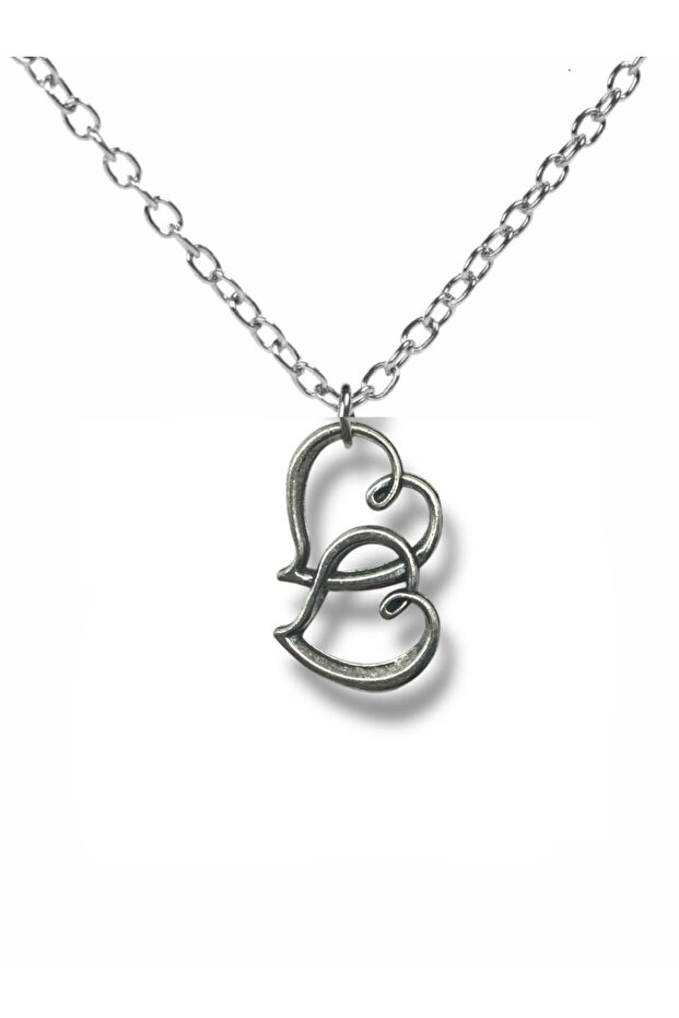 Heart Figured Lover Necklace – Unisex Jewelry Set with 60 cm Chain