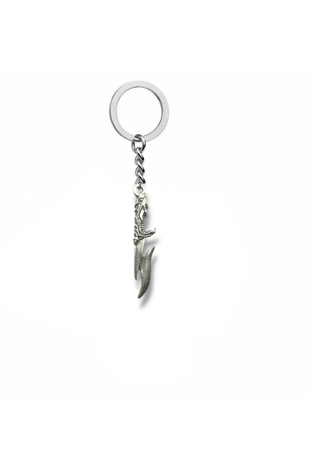 Hunting Knife Figured Keychain – Zamak Metal Unisex Accessory