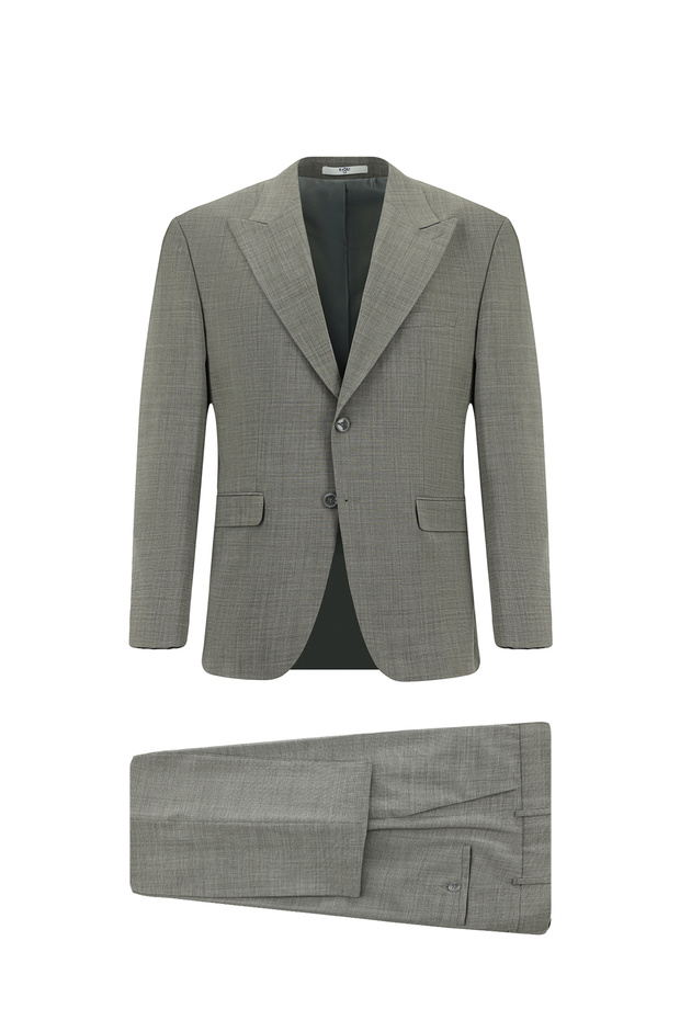 Regular Fit Woolen Plain Suit