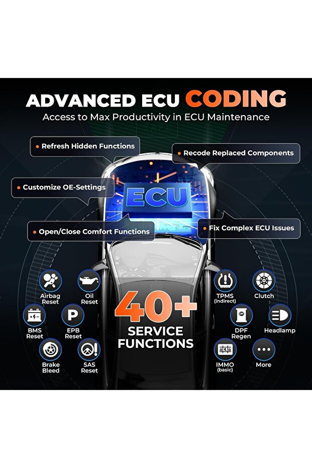 IM2 Key Programming Tool Advanced ECU Coding, 40+ Services - 5