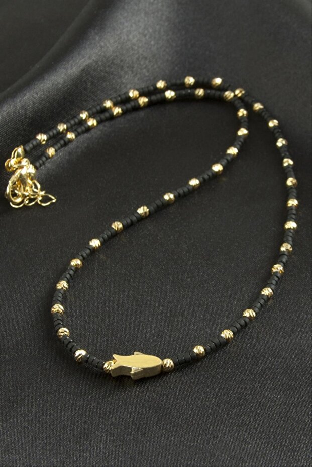 Gldisptm Dorika Miyoki Bead Necklace 1 Piece (220451) - Black