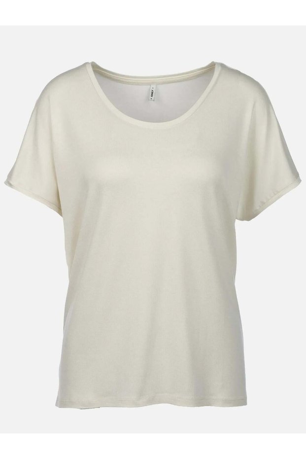 Onlcarrie S/S Glitter Top Jrs Women's T-Shirt Beige (15315976)