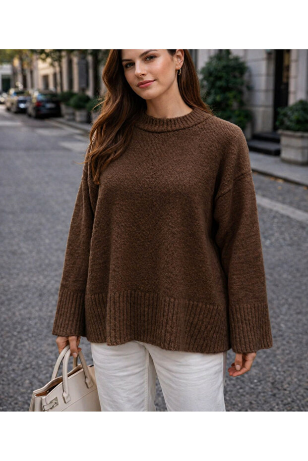 Women's Crew Neck Knitwear Sweater