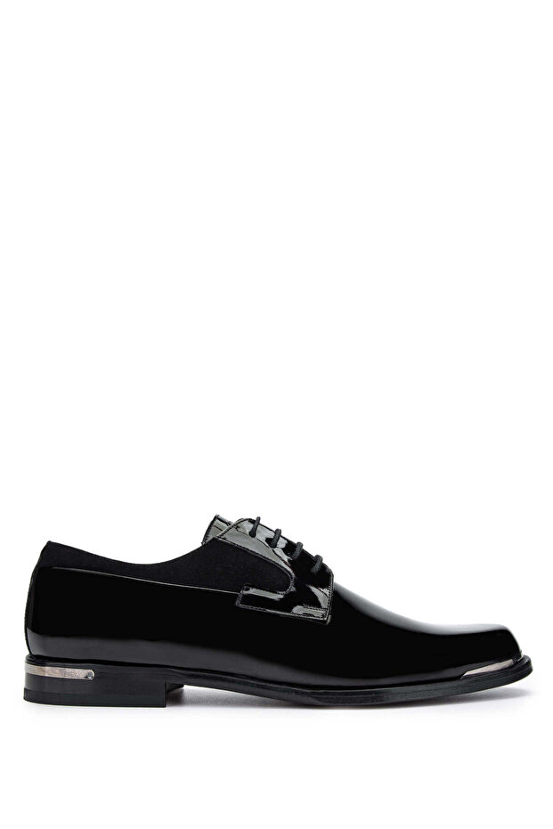 Men's Genuine Leather Black Patent Leather Classic Shoes
