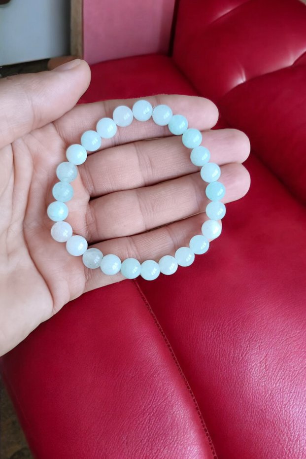 Aquamarine Bracelet Natural Gemstone Bracelet