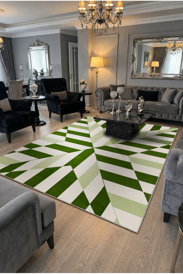 Sdt Line Patterned Modern Woven Base Decorative Carpet Sdt926