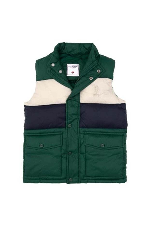 Boy's 2251411 Woven Vest Dark Green