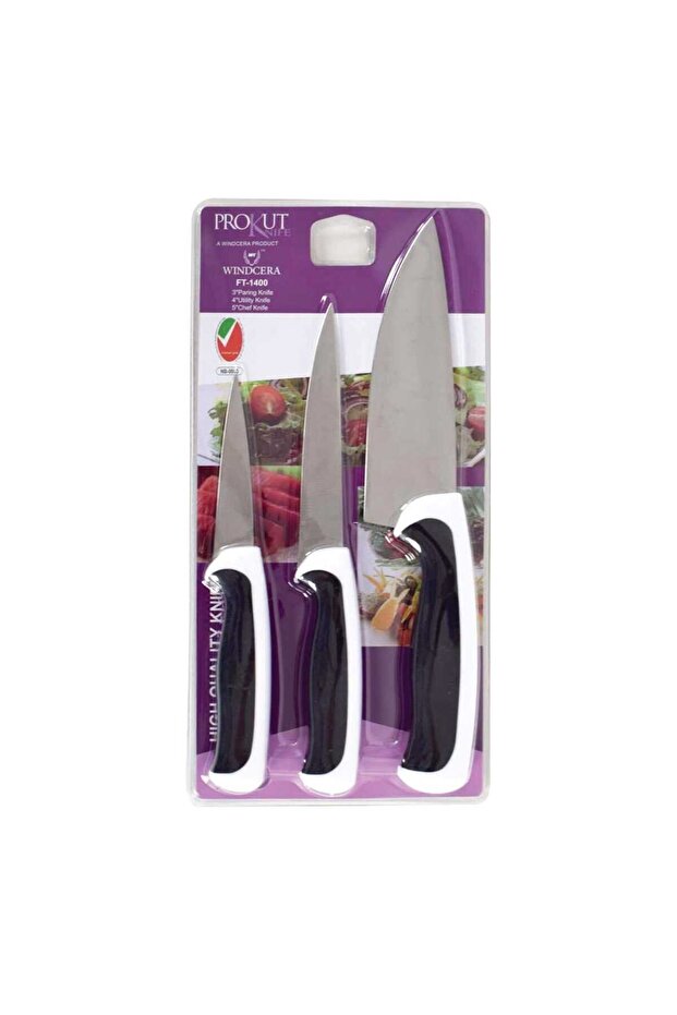 Knife Set, 3 Pcs - 1