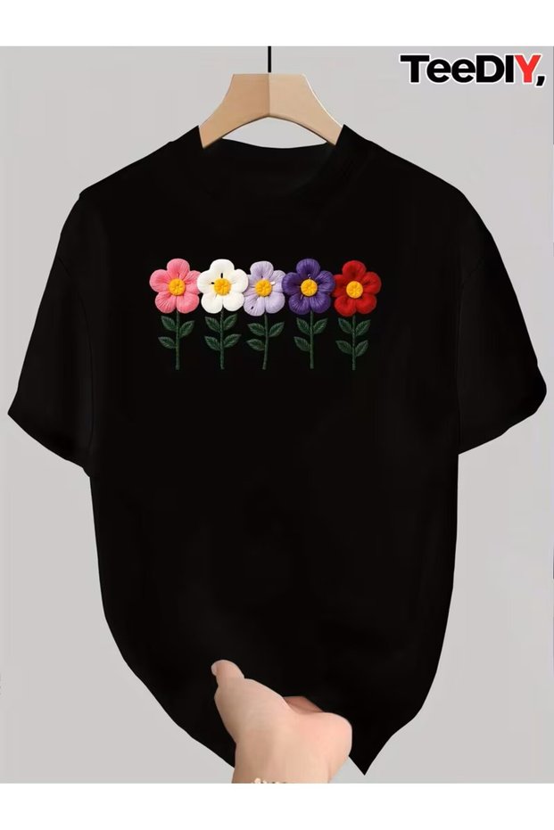Printed T-Shirt. Short Sleeve Summer & Spring Casual Top Wear T-Shirt