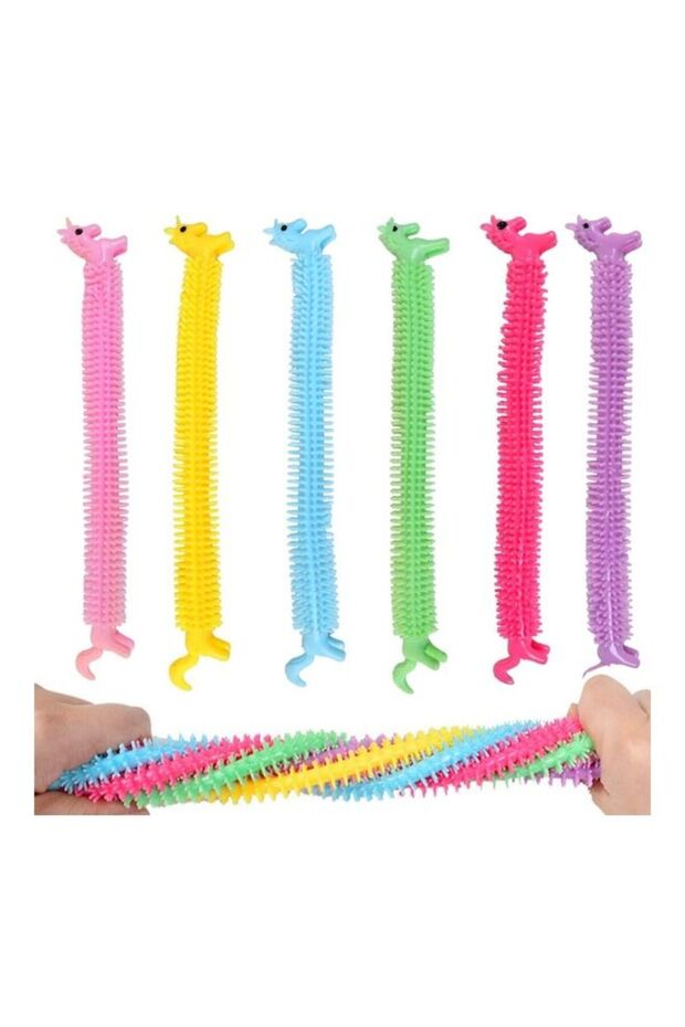 6-Piece Unicorn Stretchy String Sensory Toys
