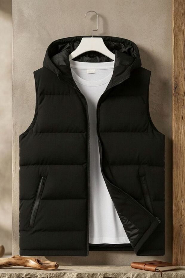 New Season Waterproof Hooded Puffer Vest