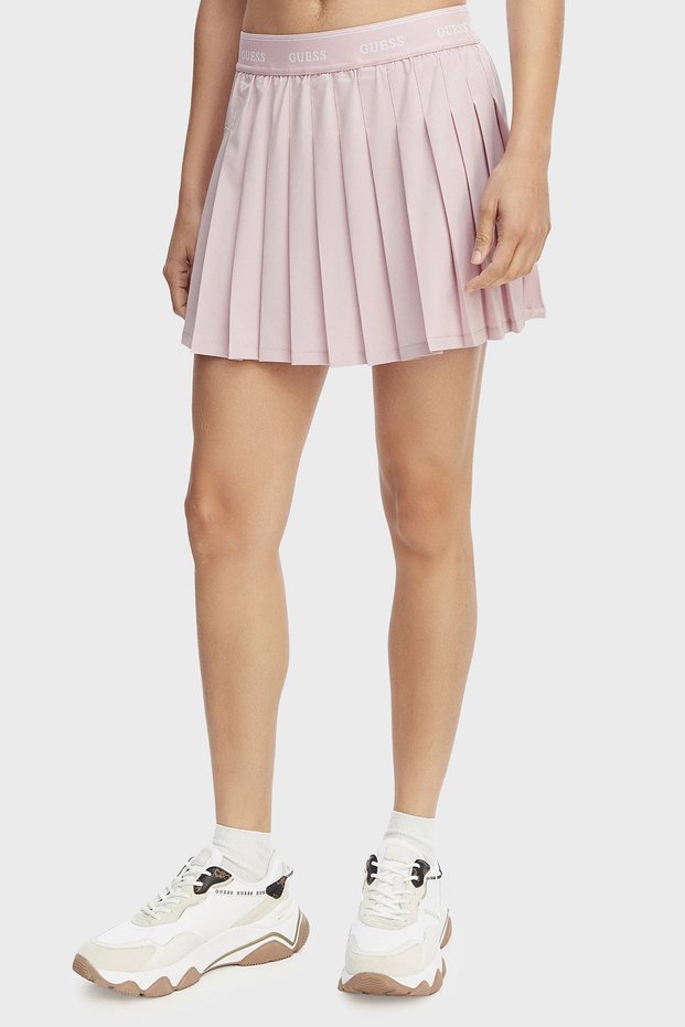 Pleated Logo Elastic Waist Mini Skirt V6Gd11W1802 Skirt V6Gd11 W1802 F45L