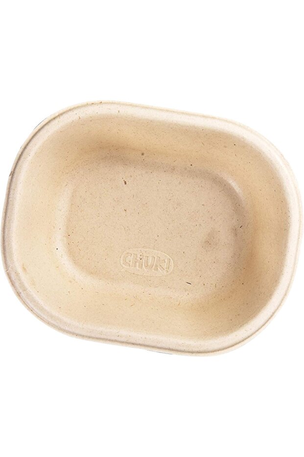 CHUK [Eco-Friendly Bagasse 250 ml Bowl, Brown, Leak-Resistant, Compostable, Chlorine-Free, Modern Style - Pack of 25
