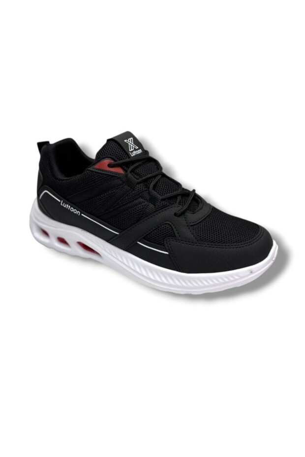 4157-26 Anorak Anatomical Men's Sneaker Black White Red