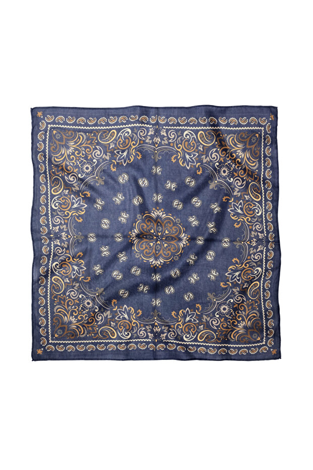 وشاح/باندانا من القطن والبوليستر بنمط عرقي 60x60 سم