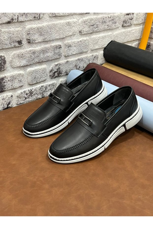 Genuine Nubuck Leather Large Size 45-46-47- Baykara Light Soft Men's Shoes