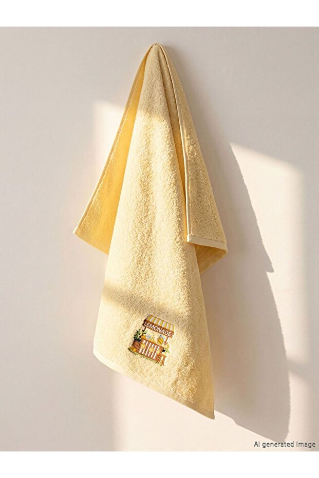 Embroidered Face Towel 50x80 cm
