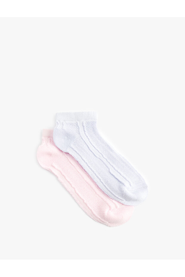 Cotton 2-Piece Booties Socks Set