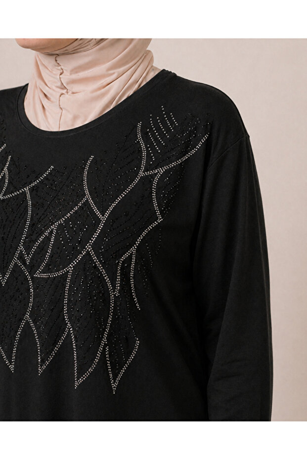 Leaf Stone Embroidered Blouse - 4