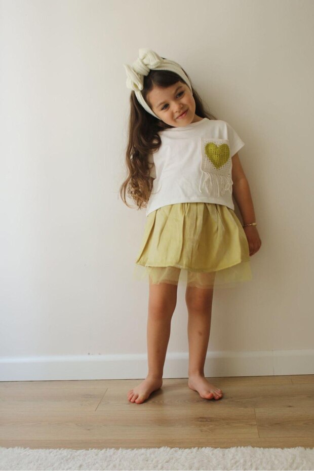 Girl's Cotton Comfortable Cut Daily Combination Set-Jlb-109