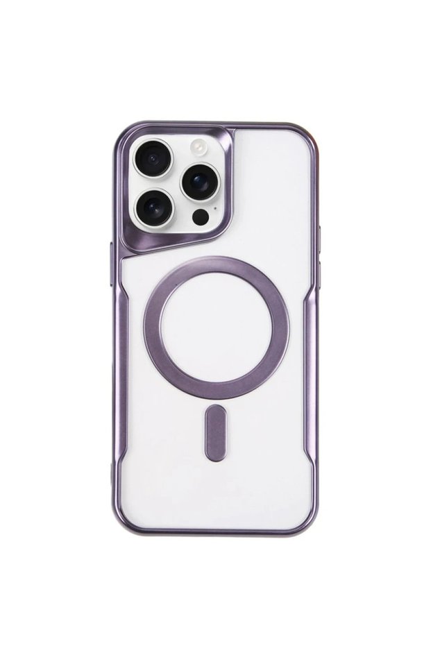 Ilkeshop New iPhone 14 Pro Case Boyi Magsafe Silicone Cover - (144950) Deep Purple