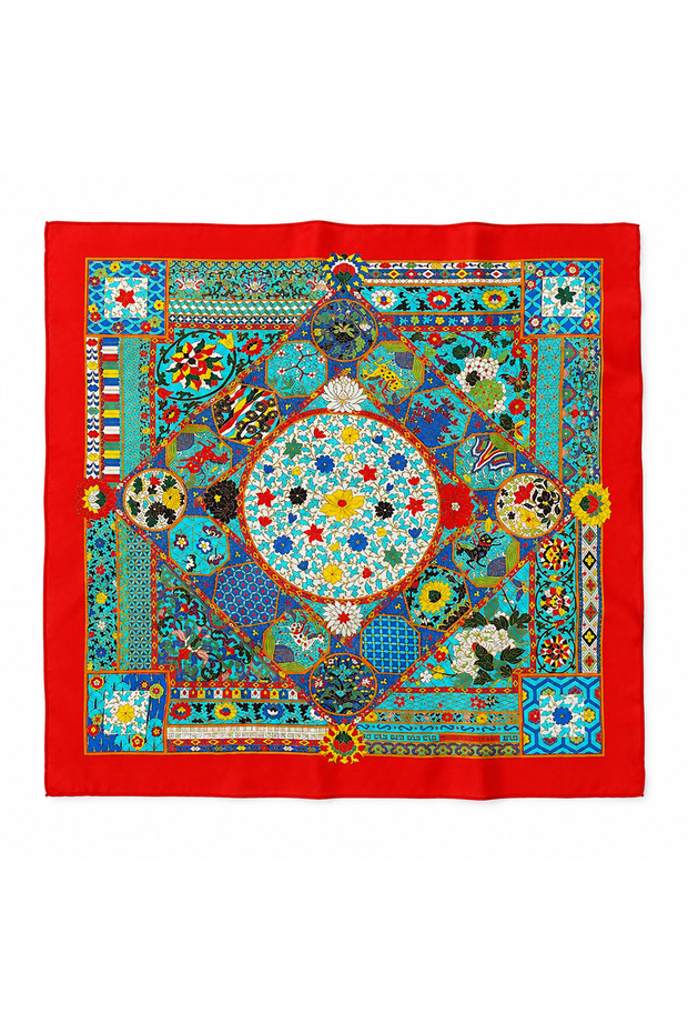Flower Garden Pattern Bandana Scarf 50*50 cm