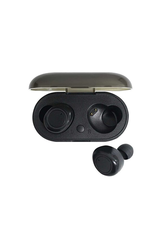 Wireless Earbuds with Case, Black, IE-TWS37