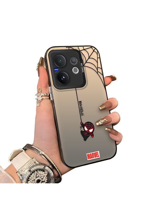 Vivo V60 Compatible Hard Acrylic Back Silicone Edge Lens Protection Case