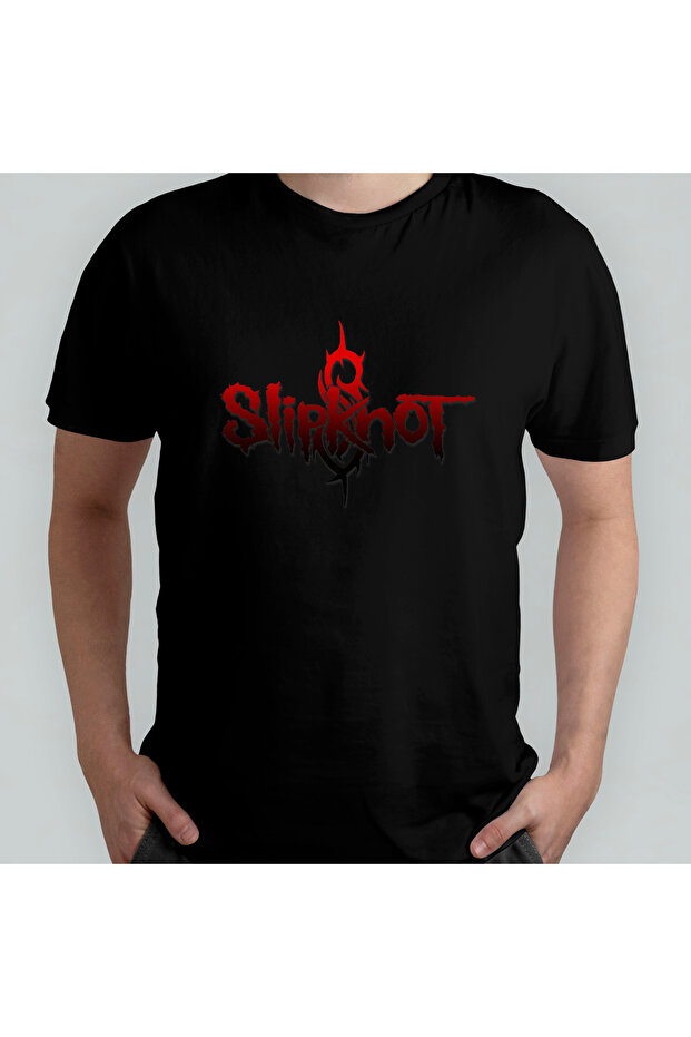 Slipknot Unisex 100% Cotton Crew Neck T-Shirt Model 2
