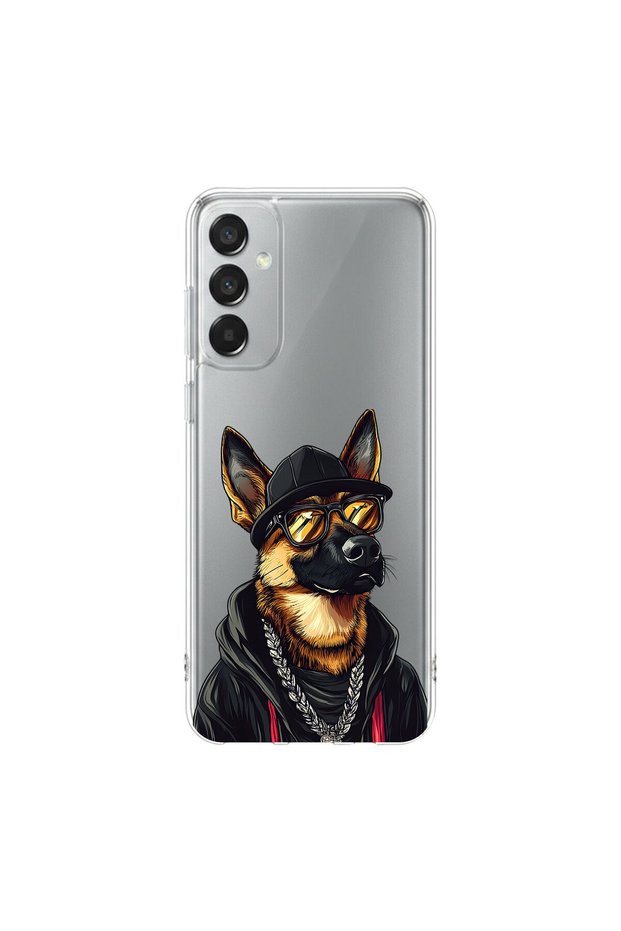 Cool Animal 7 Design Transparent Case Compatible with Samsung Galaxy M15