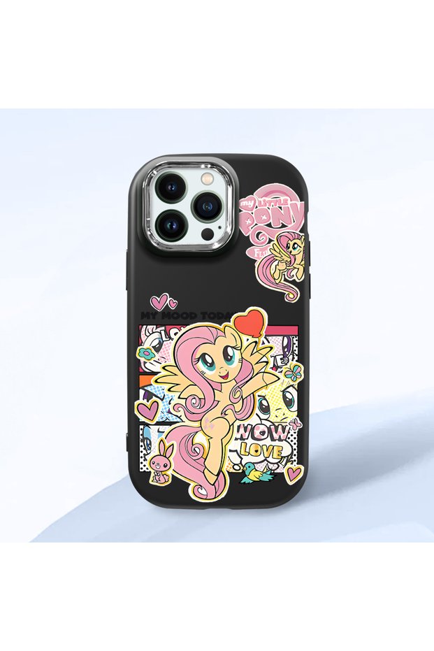 Black Silicone Case Compatible with iPhone 14 Pro with Shock-Absorbing Camera Protections