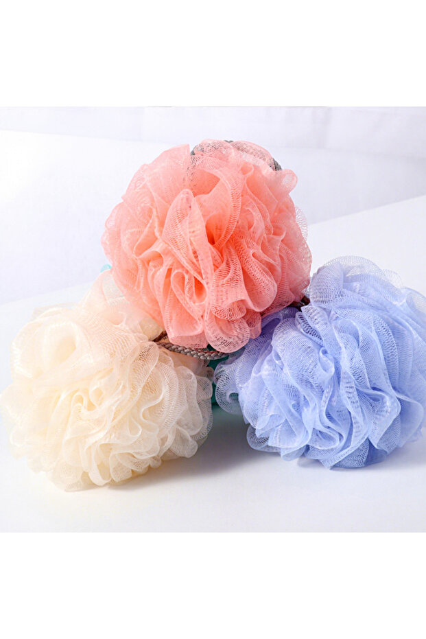 Exfoliating Mesh Bath Sponge Net Balls for Shower Body Scrub (Multi-Pack)