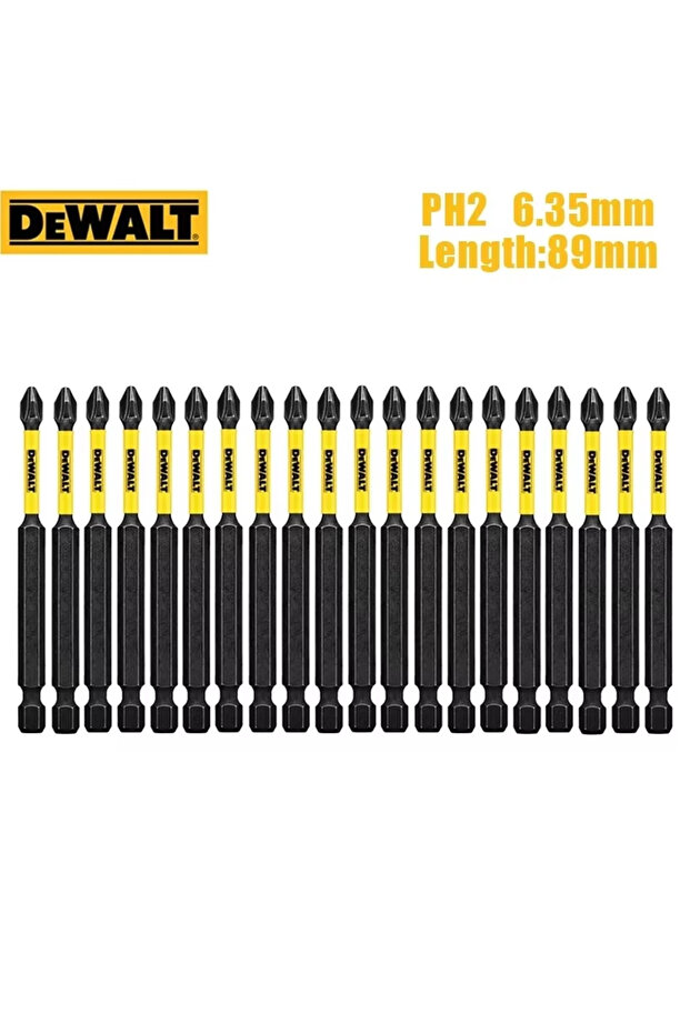 DEWALT 20PCS DEWALT PH2 Phillips Original 89mm Drill Impact Rotary Electricians Carpenters Specific