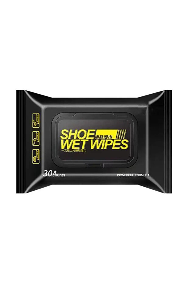 30pcs 12-80Pcs Shoe Sneaker Cleaner Quick Wipes Disposable Shoes Clean Wipes Travel Portable White S