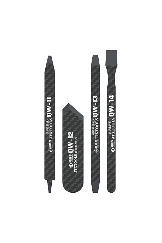 set JTX QW11-14 Carbon Fiber Pry Tool Solder Scrap Opening Tool High Temperature Resist LCD Screen D