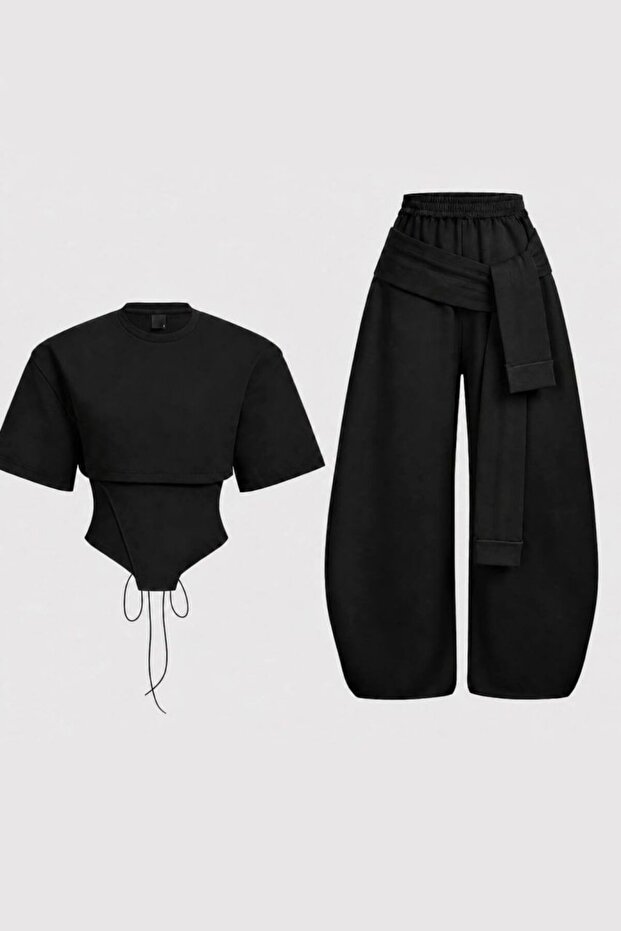 Micas Basic Lower and Upper Set with Rope Binding Detail - 2