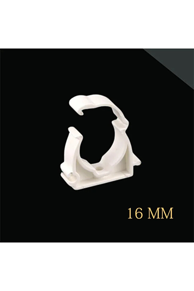 16mm 10 pcs White Plastic PPR Clamp Holder For Water Pipe Tube Fittings With Cover Outer Diameter 16