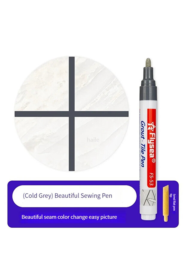 cool grey Permanent Tile Pen Wall Grout Restorer Pens White Repair Marker Grout Tile Pen Restorer Pe