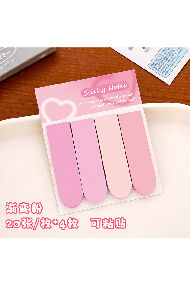 C 80 sheet Sticky Note Student Simple Mark Index Sticker Stationery Cute Message Note Paper N Times.