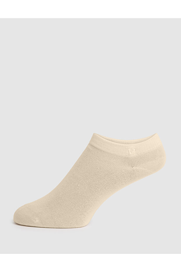 Women's Ecru Booties Socks 50325314-Vr019