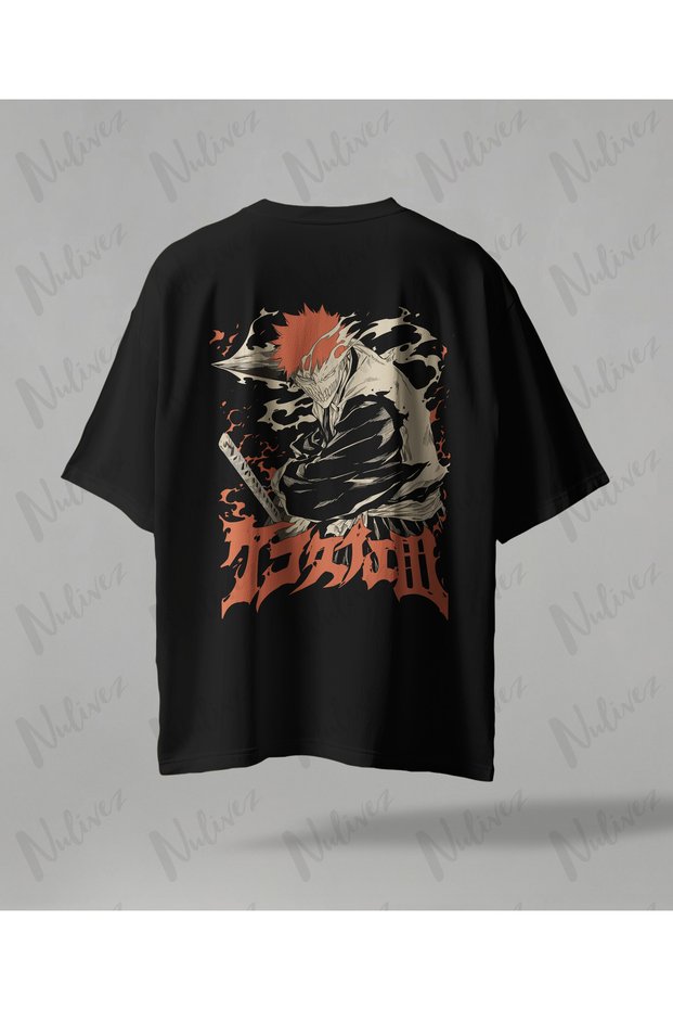 Ichigo Kurosaki Oversize Unisex T-Shirt - Bleach Anime Printed Streetwear T-Shirt